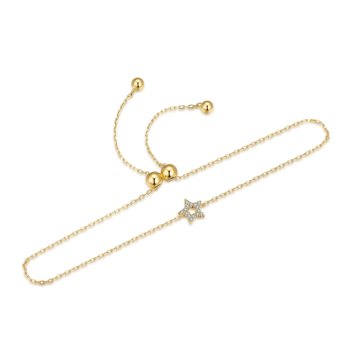14K Solid Gold Bracelet Exclusively Handcrafted 0.041 Carat Natural Diamond (H-F Color, VS1-VS2 Clarity)