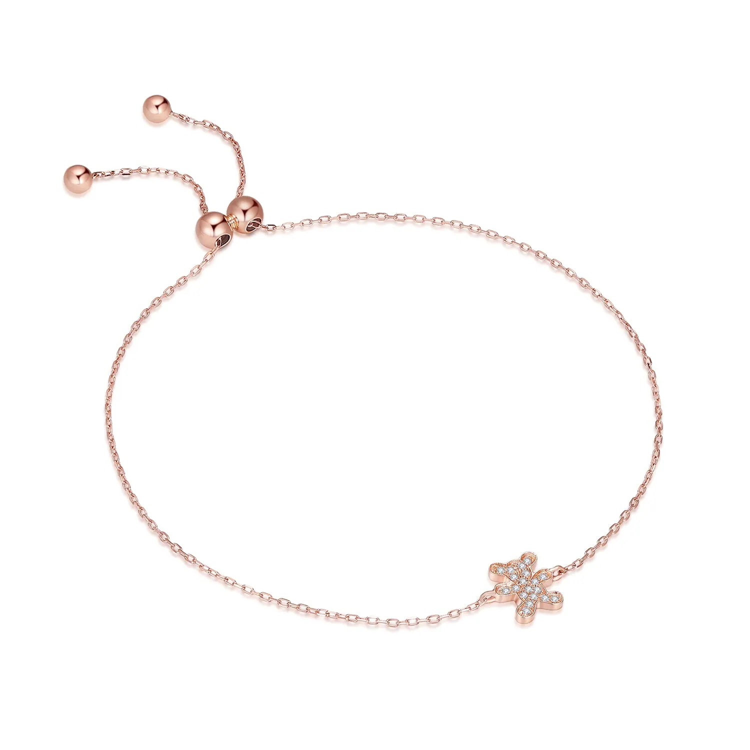 14K Solid Gold Bracelet Exclusively Handcrafted 0.047 Carat Natural Diamond (H-F Color, VS1-VS2 Clarity)