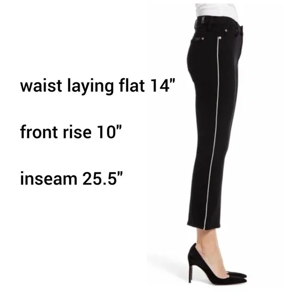 7 For All Man Kind Black Denim Jeans NWT