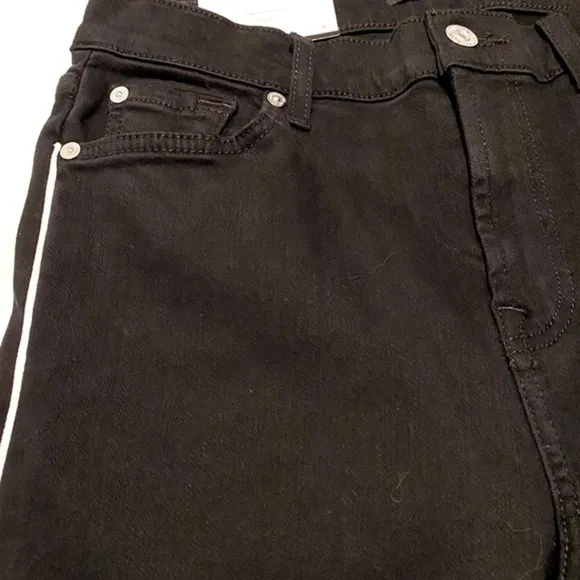 7 For All Man Kind Black Denim Jeans NWT