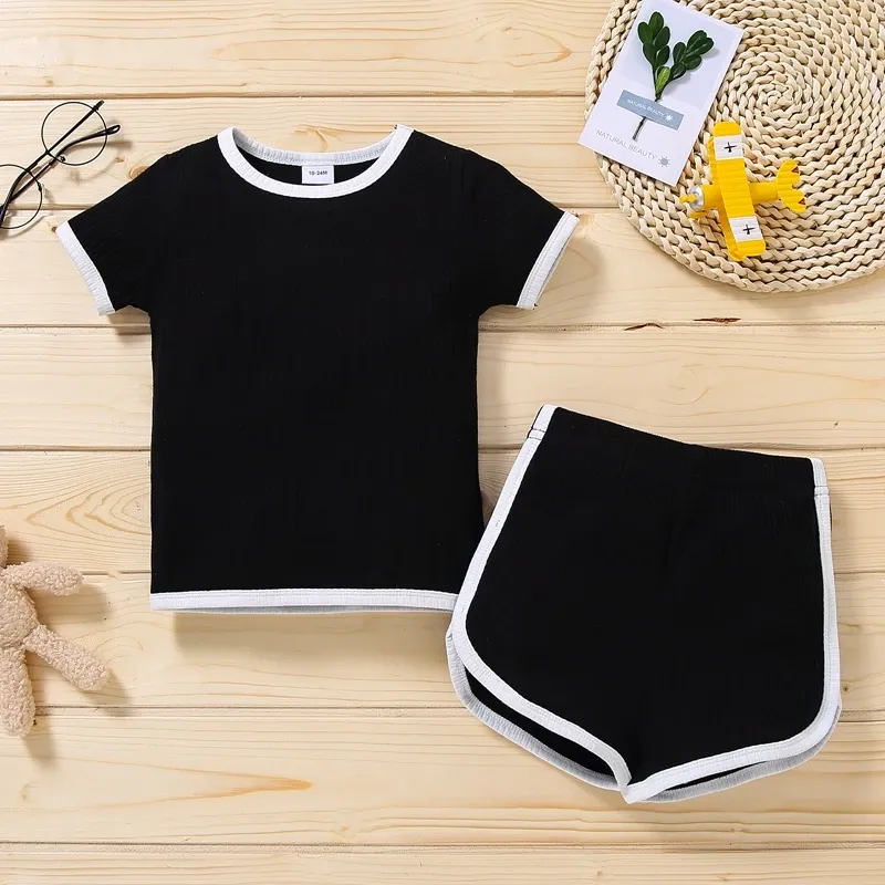 A Day Outside Ribbed 2 Piece Short Set