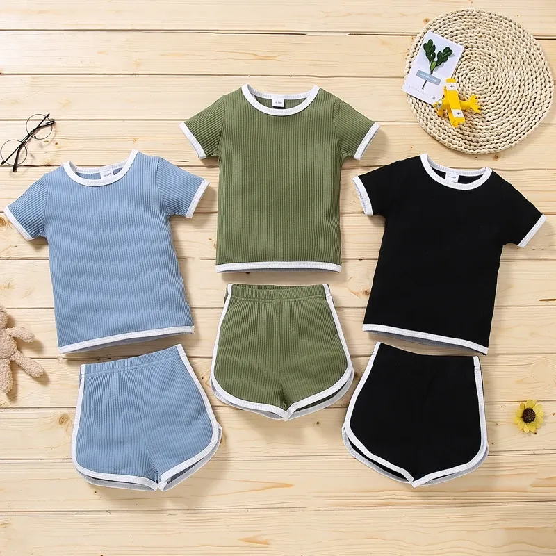 A Day Outside Ribbed 2 Piece Short Set