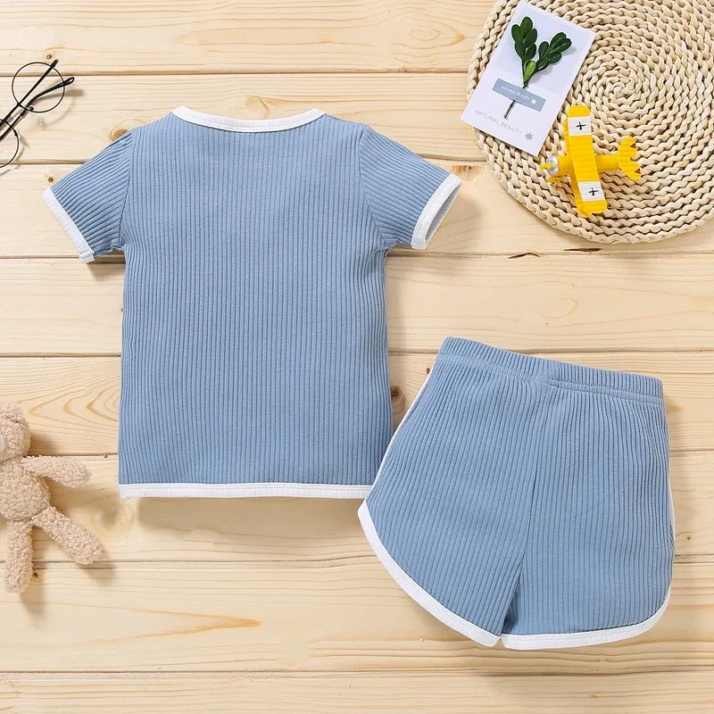 A Day Outside Ribbed 2 Piece Short Set