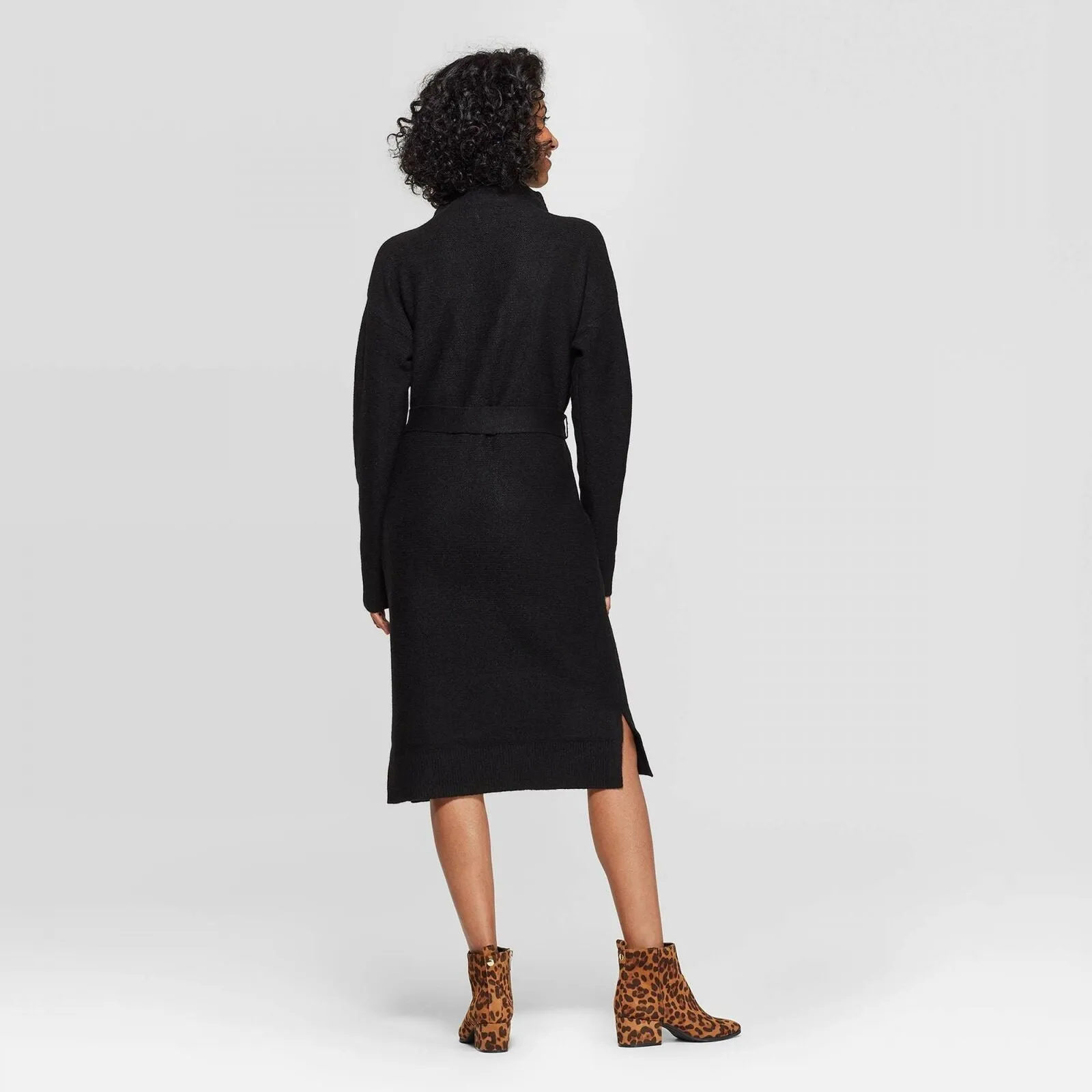A New Day Women's Long Sleeve Mock Turtleneck Sweater Dress