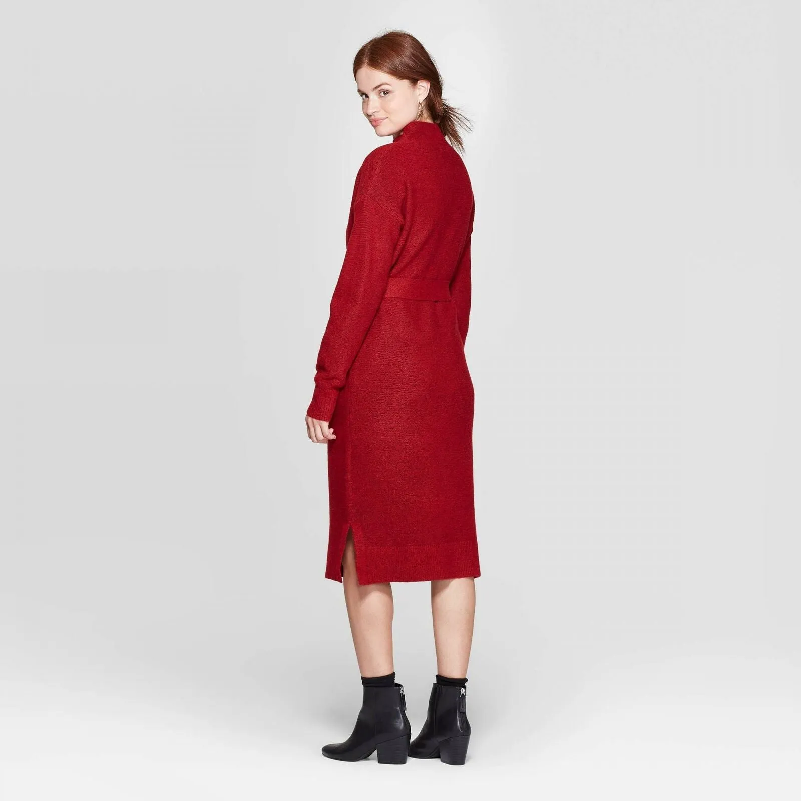 A New Day Women's Long Sleeve Mock Turtleneck Sweater Dress