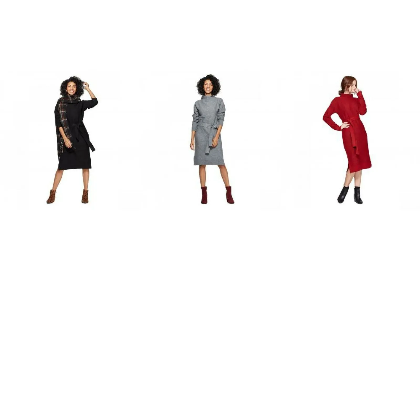 A New Day Women's Long Sleeve Mock Turtleneck Sweater Dress