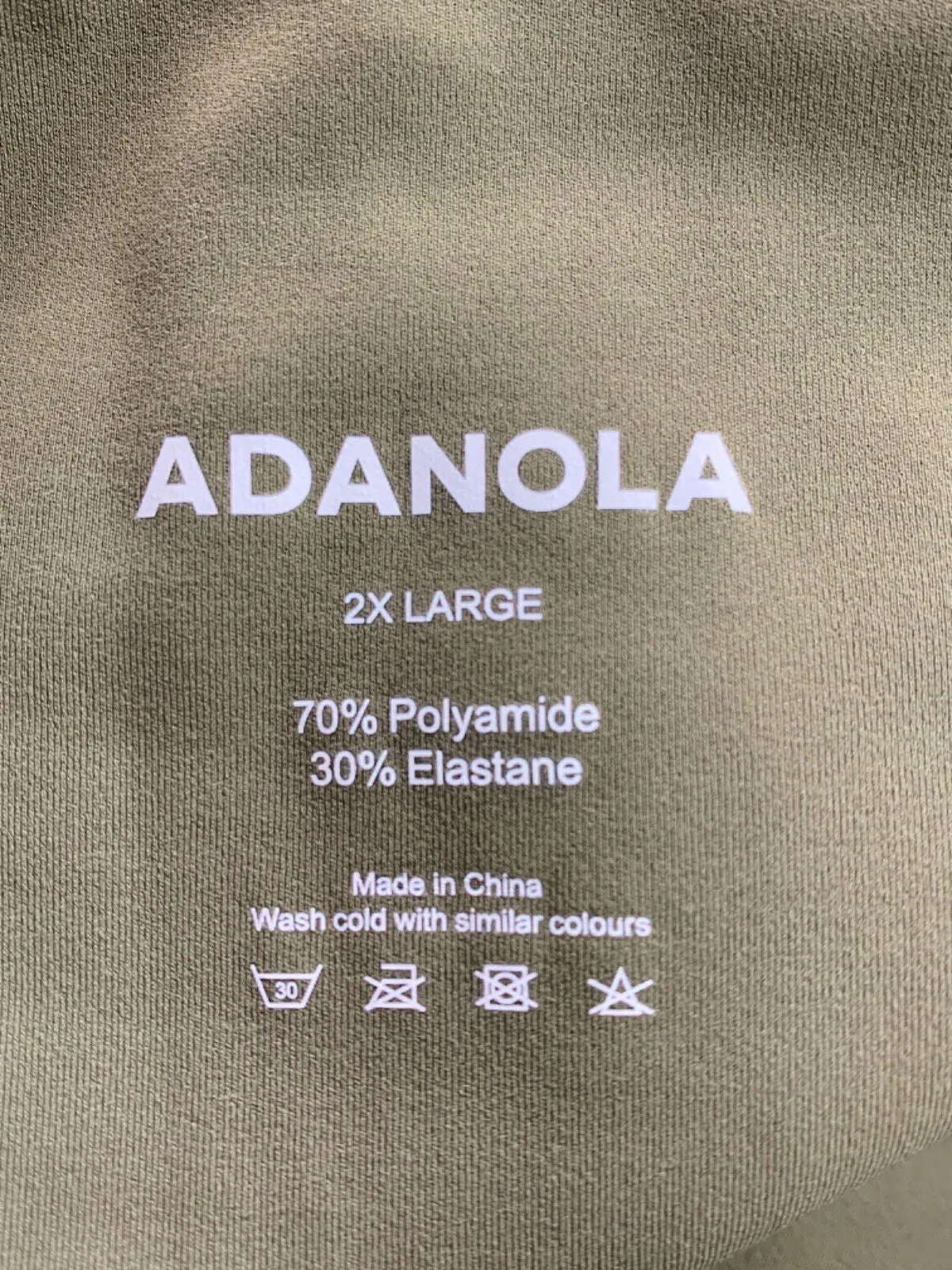 Adanola Khaki High-Waisted Shorts UK 2XL