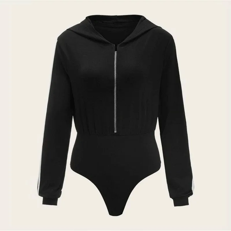Adida Zipper Jogger Bodysuit - Black