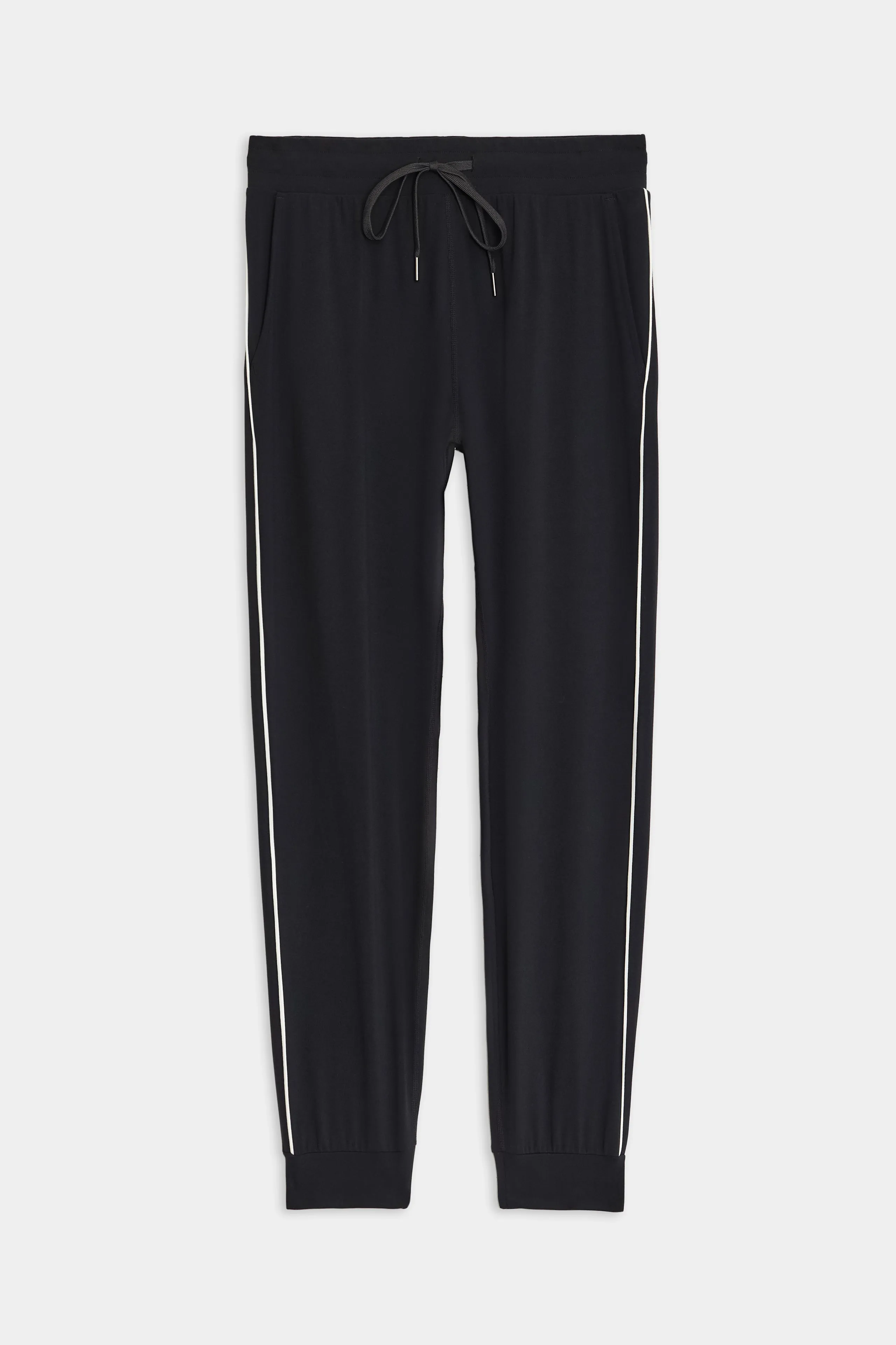 Airweight Jogger 7/8 with Piping - Black/White