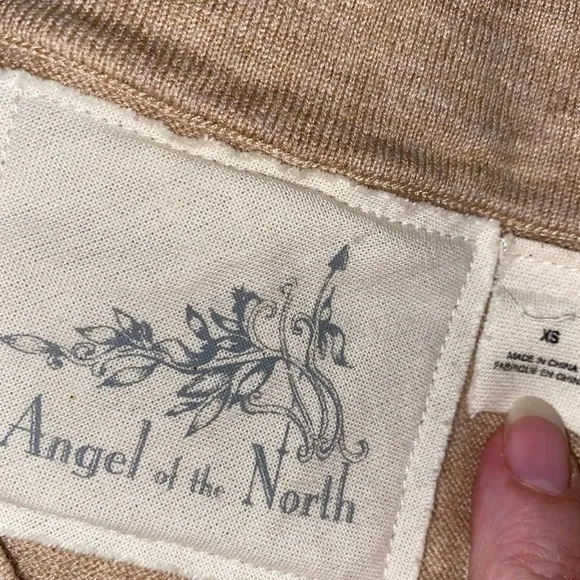 Anthro Angel of the North Wool Cashmere Blend Pullover Sweater