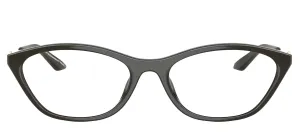 Armani Exchange AX 3121U 8367 Irregular Plastic Grey Eyeglasses with Logo Stamped Demo Lenses