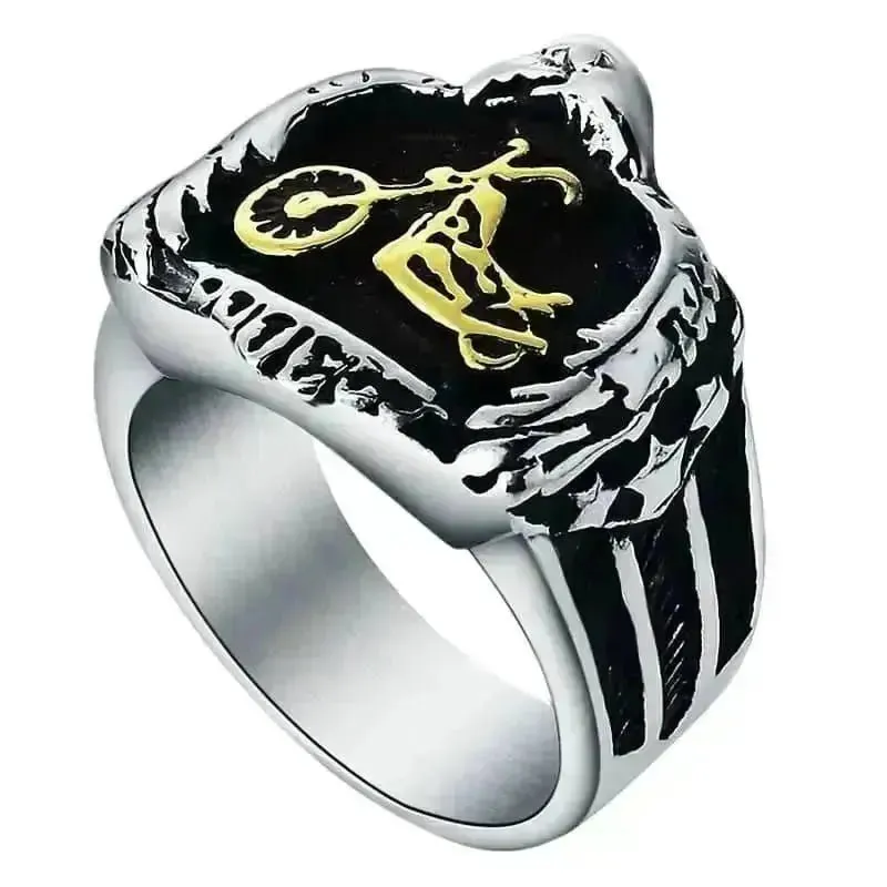 Bague motard - Custom Chopper