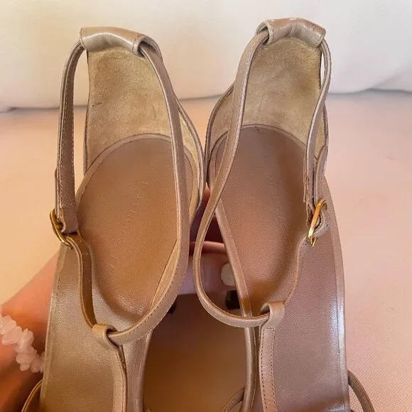 Balenciaga Tan Heels Size 39/USA size 9