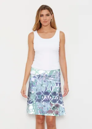 Bali Minty Blue (17291) ~ Silky Brenda Skirt 21 inch