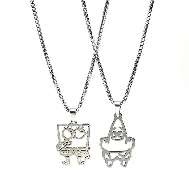 Best Friends SpongeBob Love Couple Pendant Necklaces