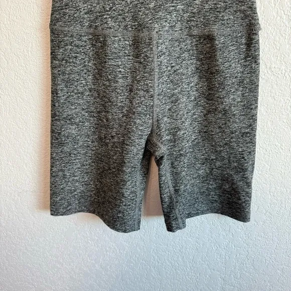 Beyond Yoga Spacedye High Waisted 7&quot; Inseam Biker Shorts Black / White Grey XS