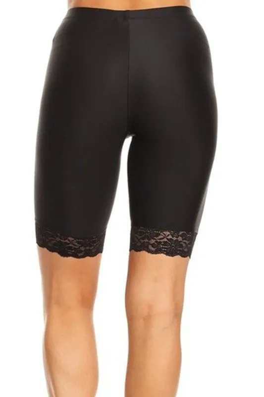 BIANCA LACE BIKER SHORTS