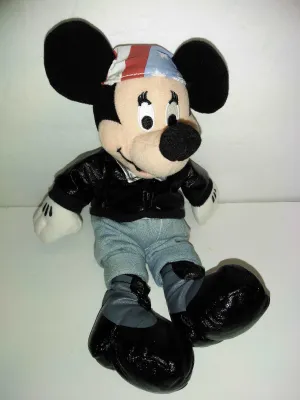 Biker Minnie Mouse Bean Bag Plush