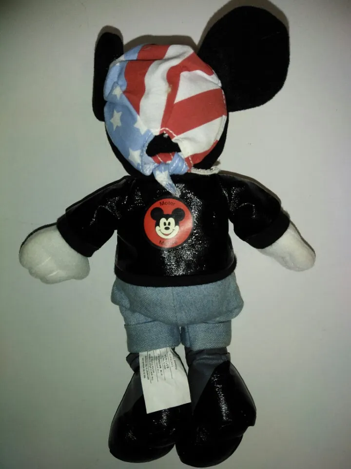 Biker Minnie Mouse Bean Bag Plush