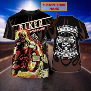 Biker - Personalized Name 3D Tshirt For Biker - HEZ98 18