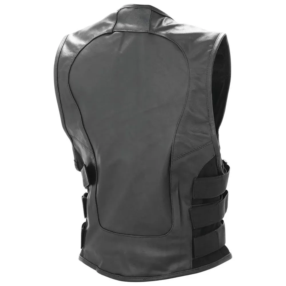 Biker Vest Buffalo Leather Classic Motorcycle MC Biker Club Lined