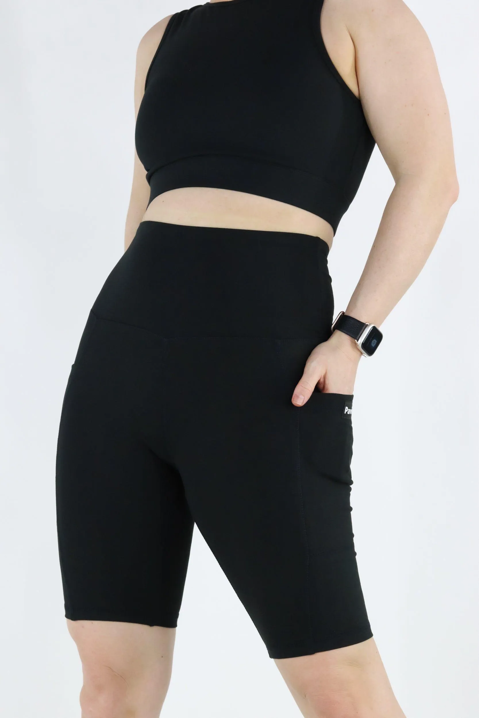 Black - Hybrid 2.0 - Leg Pockets - Long Shorts