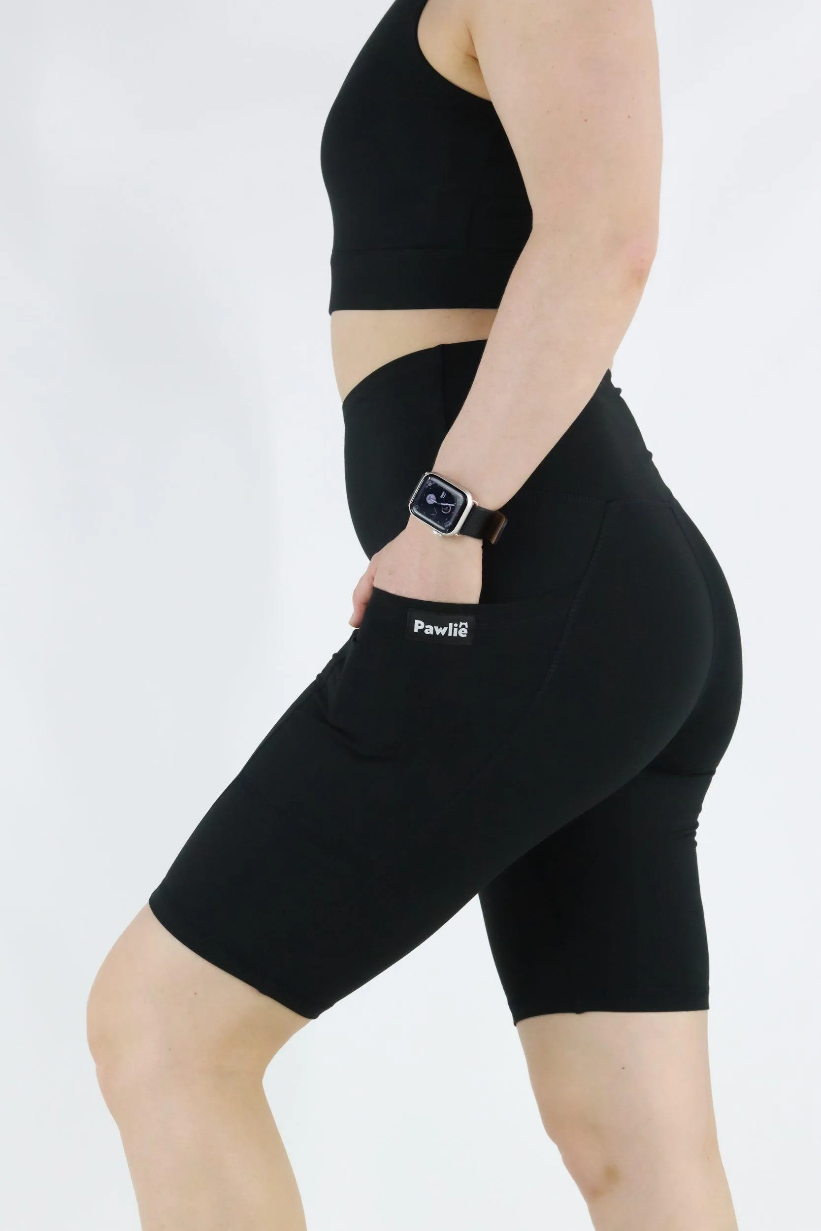 Black - Hybrid 2.0 - Leg Pockets - Long Shorts