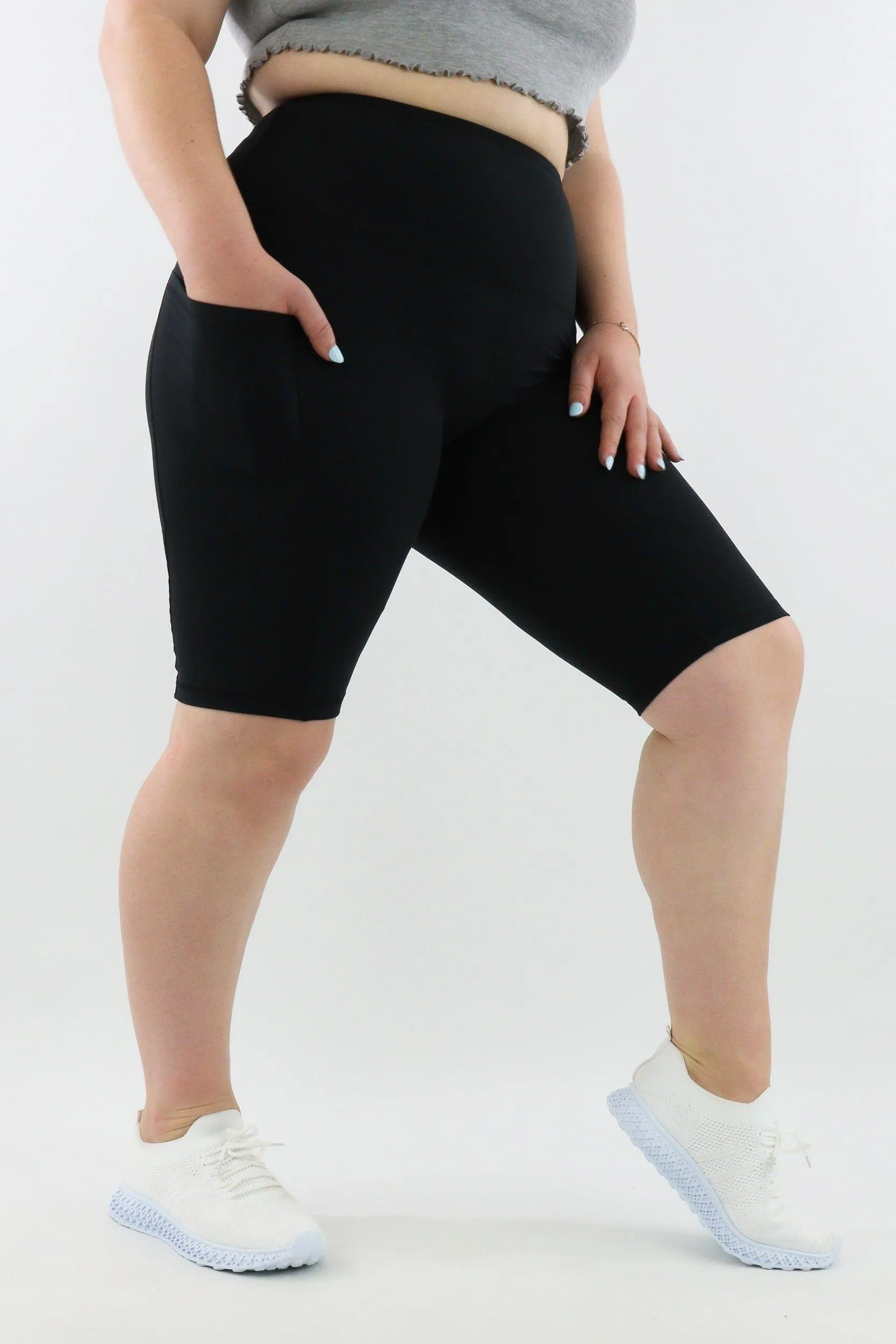 Black - Hybrid 2.0 - Leg Pockets - Long Shorts