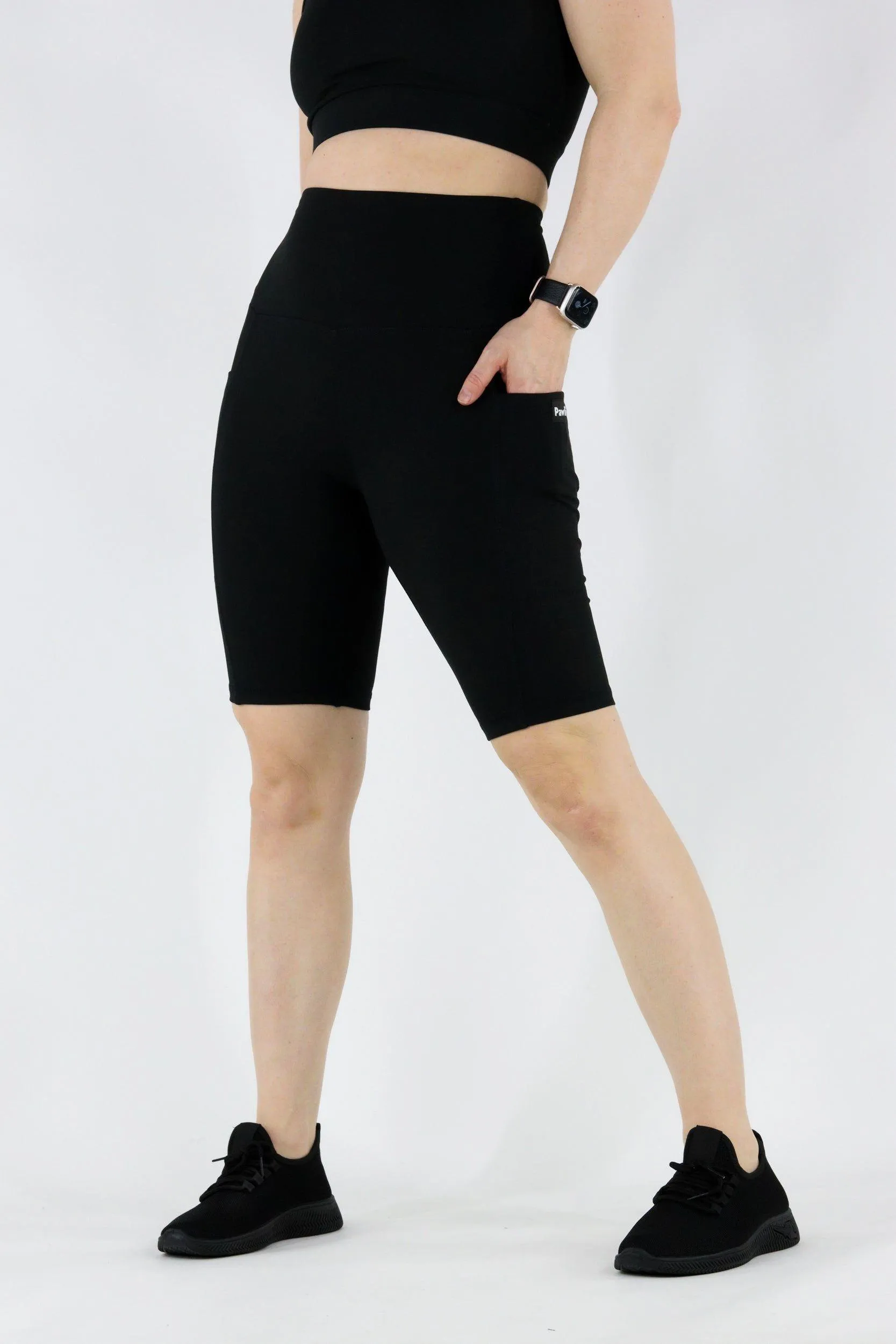 Black - Hybrid 2.0 - Leg Pockets - Long Shorts