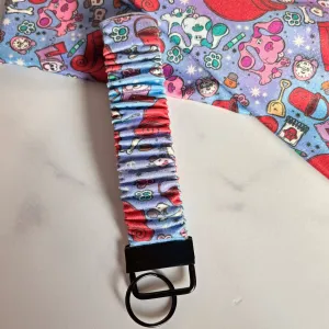 Blue Dog Keychain Scrunchie