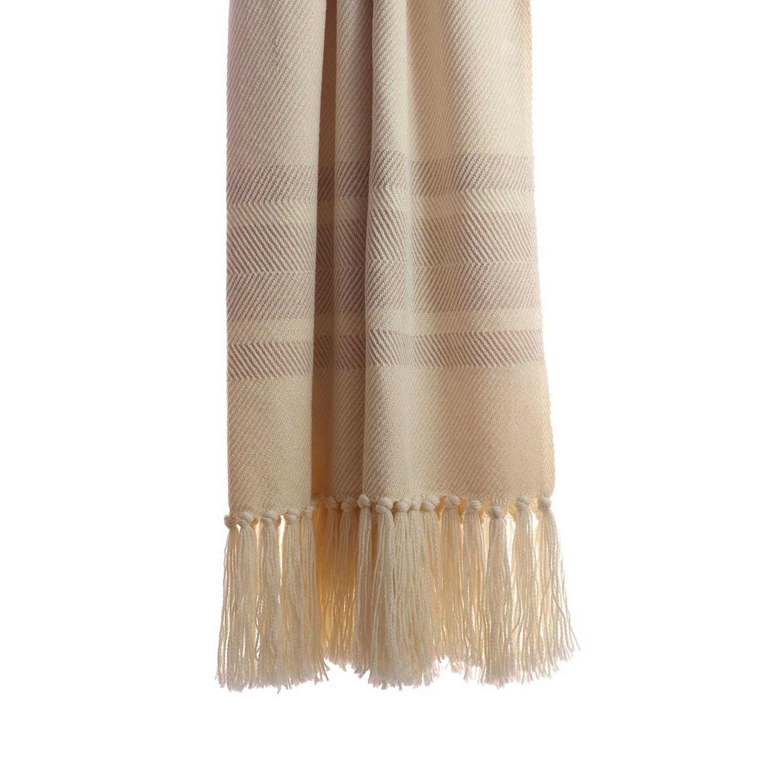 Camel Sarga Merino Throw Blanket