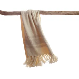 Camel Sarga Merino Throw Blanket