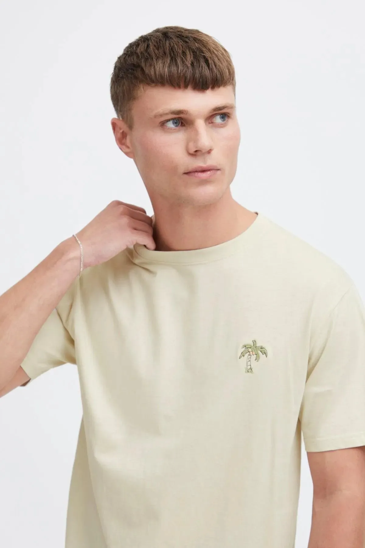 Camiseta !Solid Ishan Oatmeal