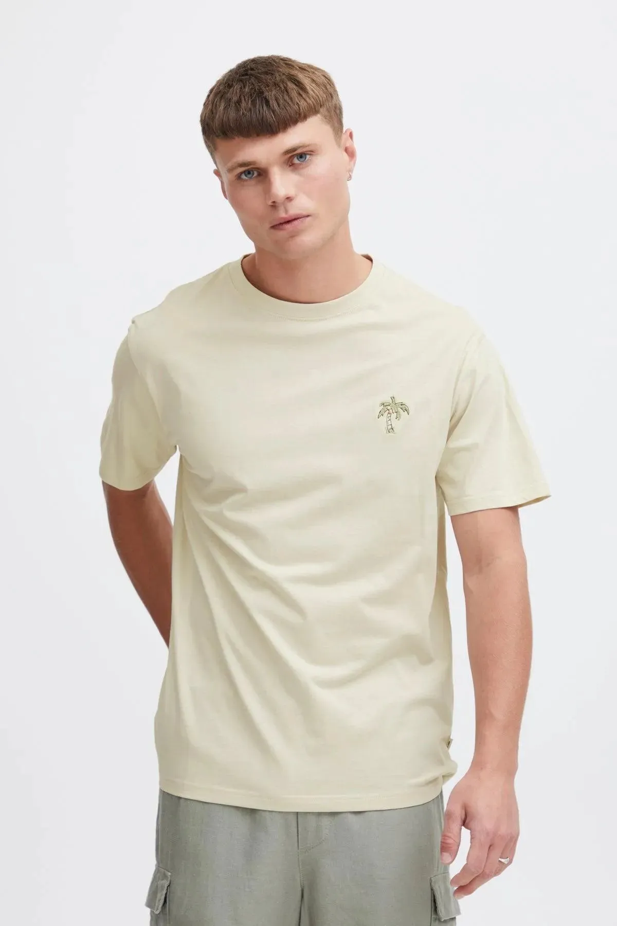 Camiseta !Solid Ishan Oatmeal