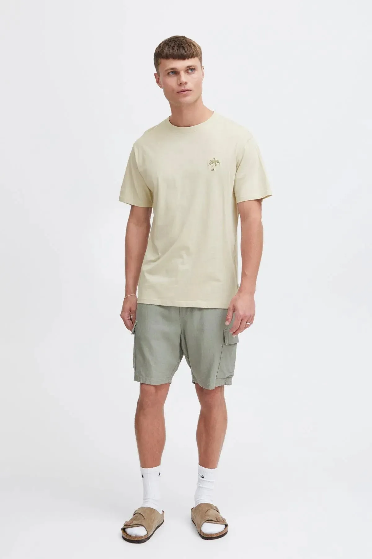 Camiseta !Solid Ishan Oatmeal