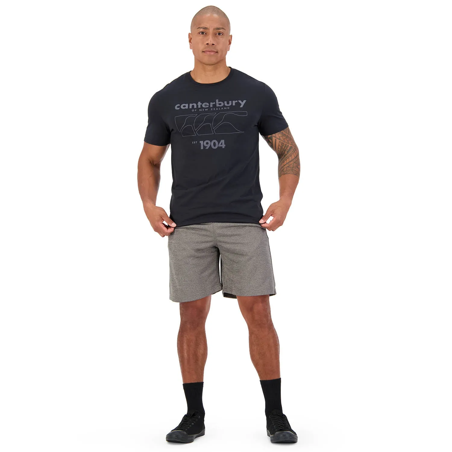 Canterbury Men's Cotton Graphic Tee - Black