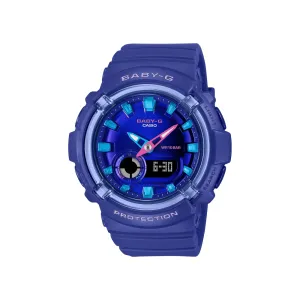 Casio Baby G Duo Dance In Neon Led Worldtime Stopwatch Alarm 100M Water Resistant Blue Case And Resin Band BGA280DN-2A