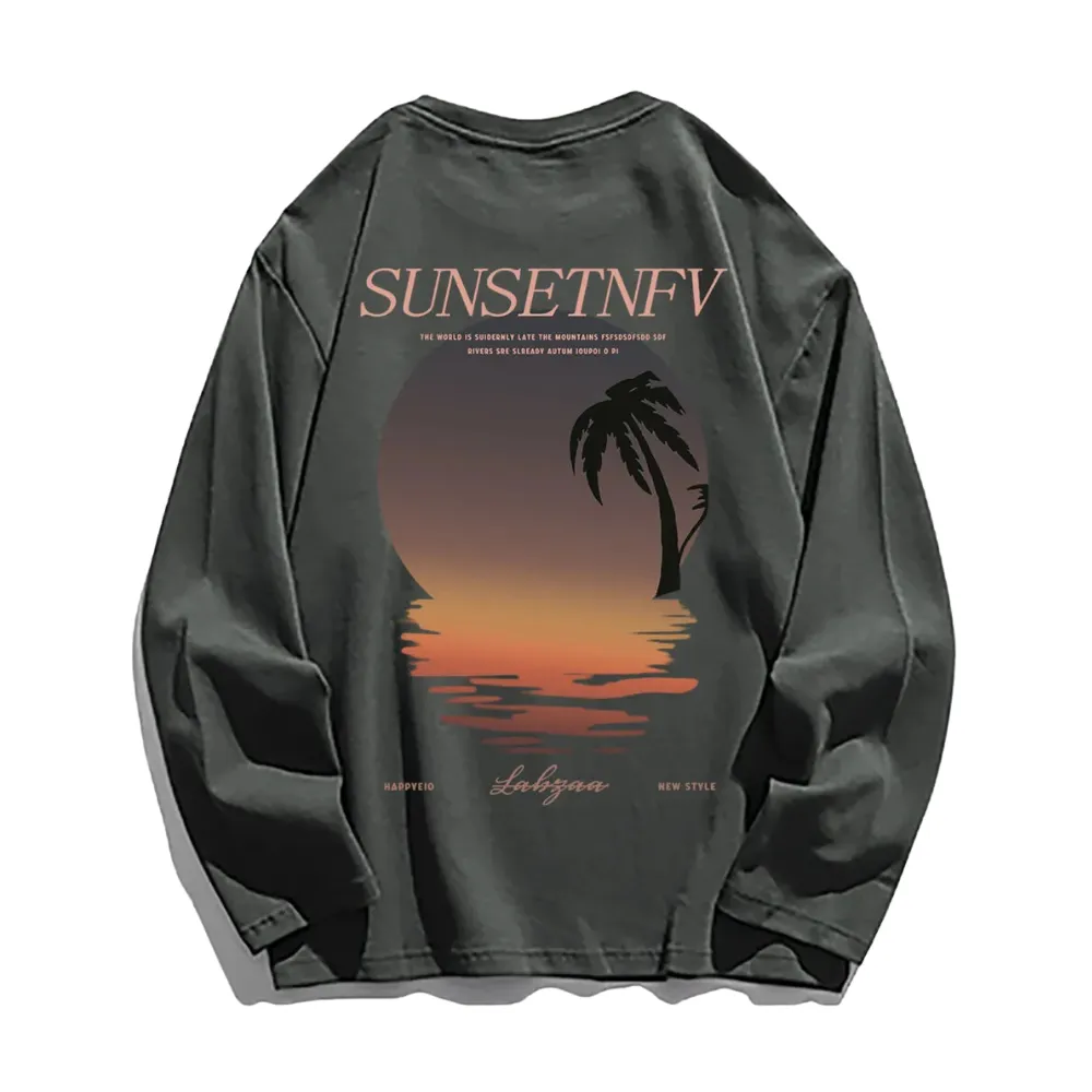 Casual Sunset Long Sleeve Shirt