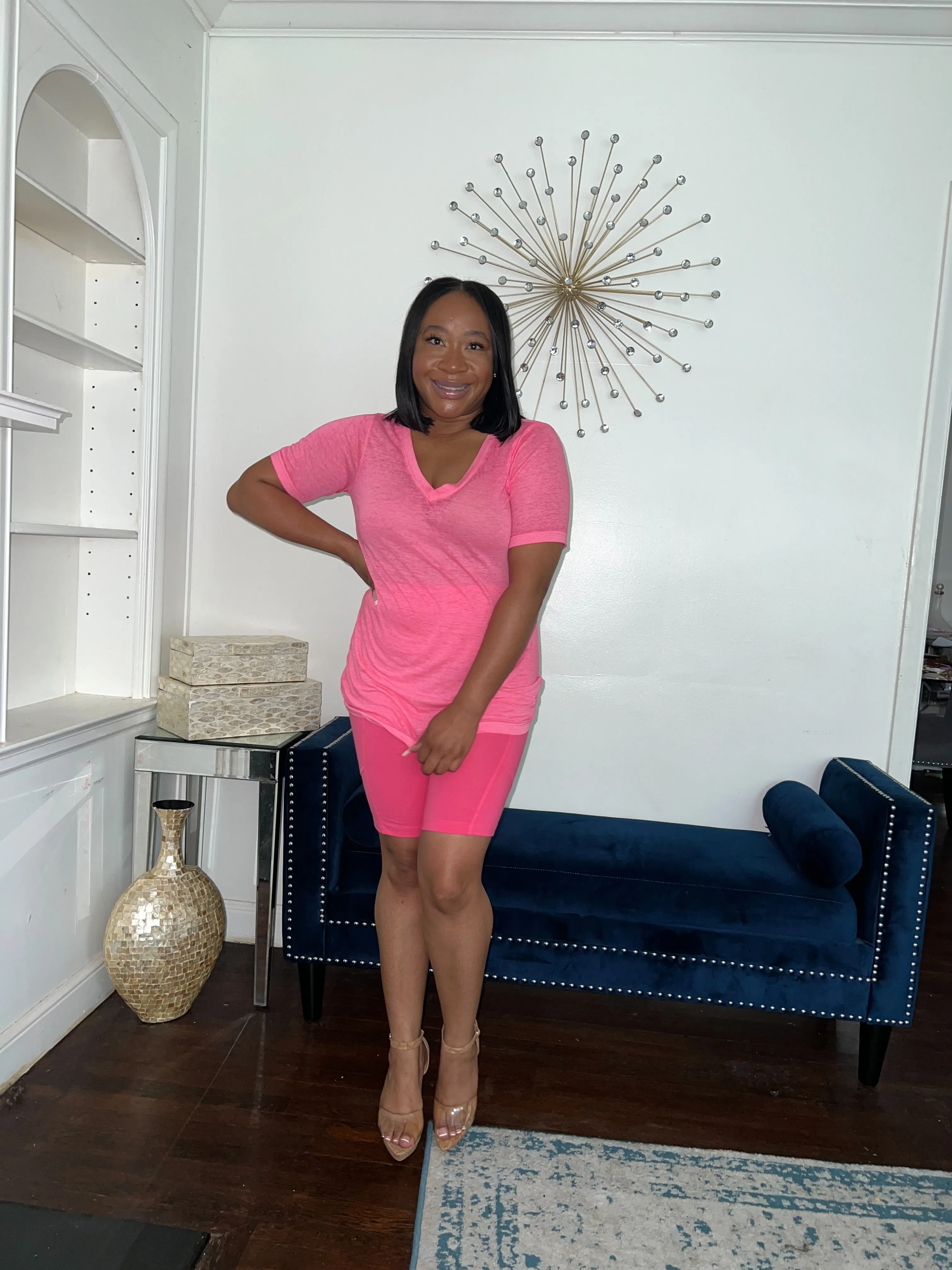 Chill Short Set- Pink