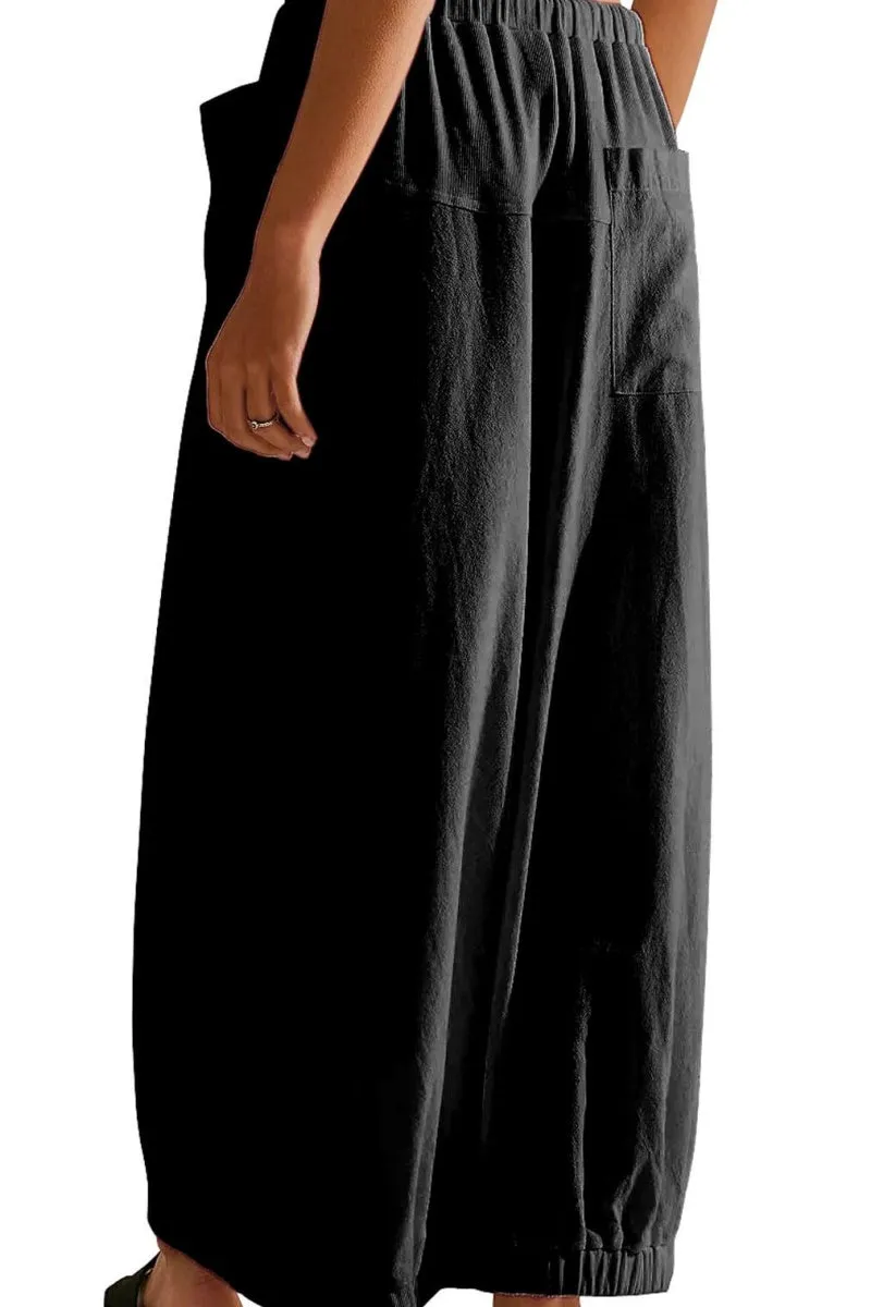 Chouyatou Women Baggy Parachute Skirt Comfy Casual Cotton Y2k Cargo Maxi Long Skirt