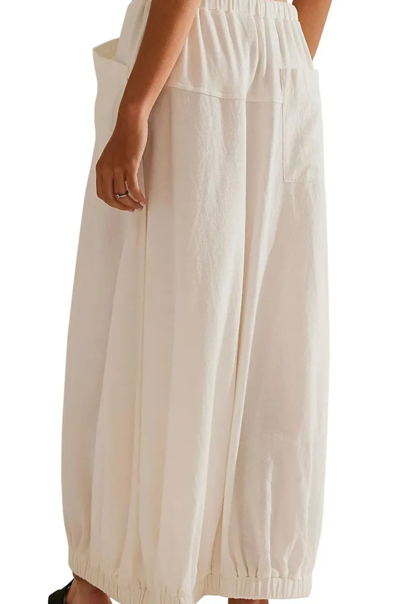 Chouyatou Women Baggy Parachute Skirt Comfy Casual Cotton Y2k Cargo Maxi Long Skirt