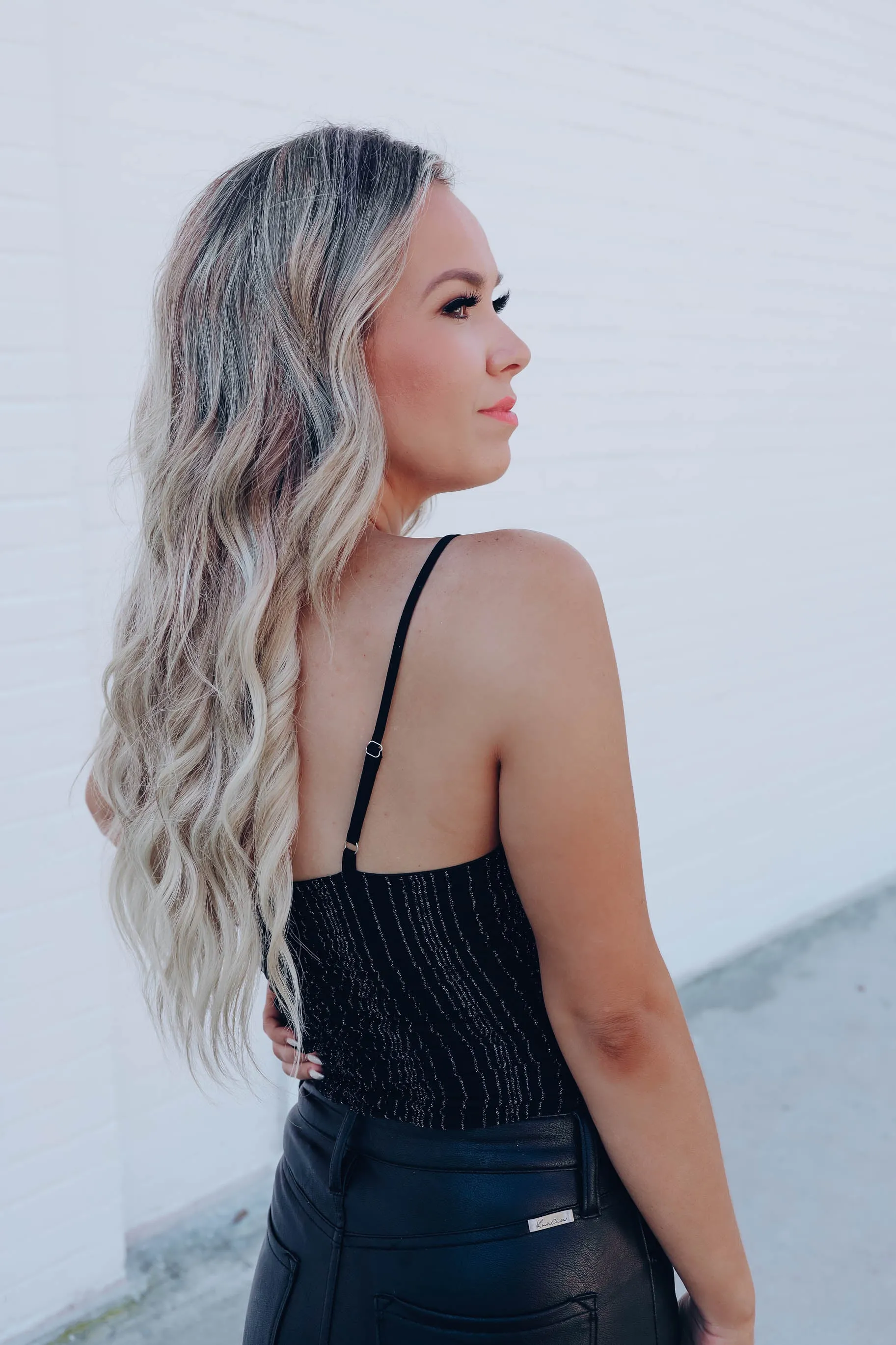 City Girl Mesh Bodysuit- Black