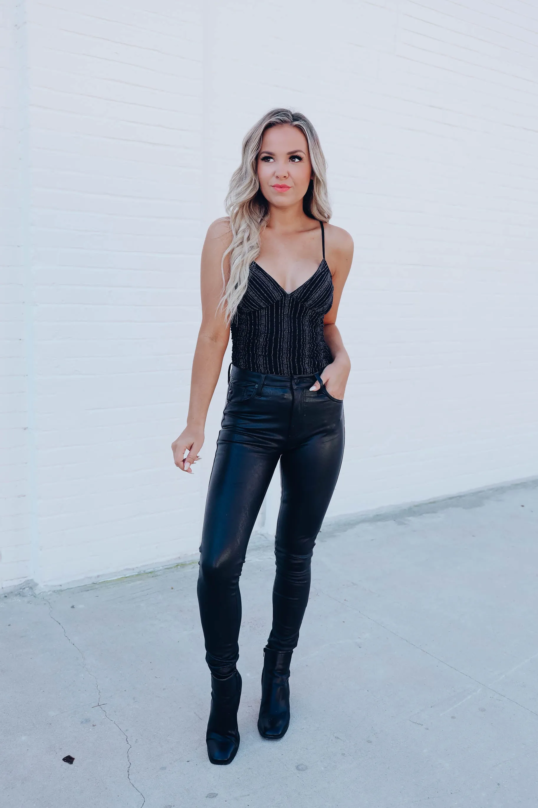 City Girl Mesh Bodysuit- Black