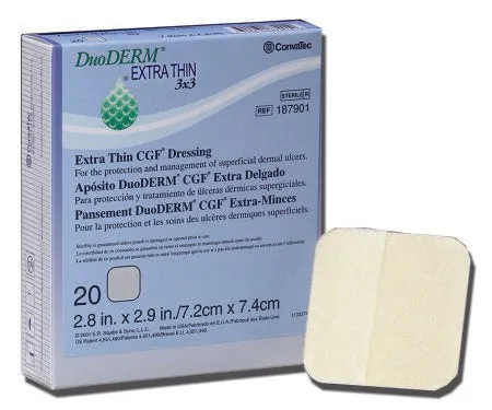 Convatec 187955 - DuoDerm Extra Thin CGF Control Gel Formula Dressing 4 in. X 4 in. - 1 each