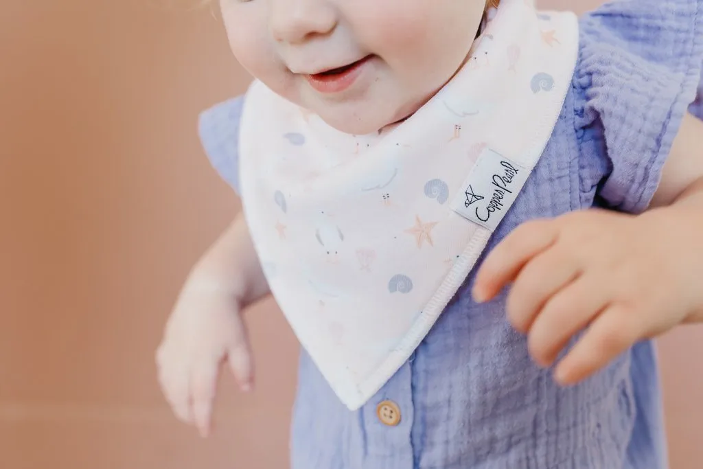 Copper Pearl - Bandana Bib (4 pack) - Coral