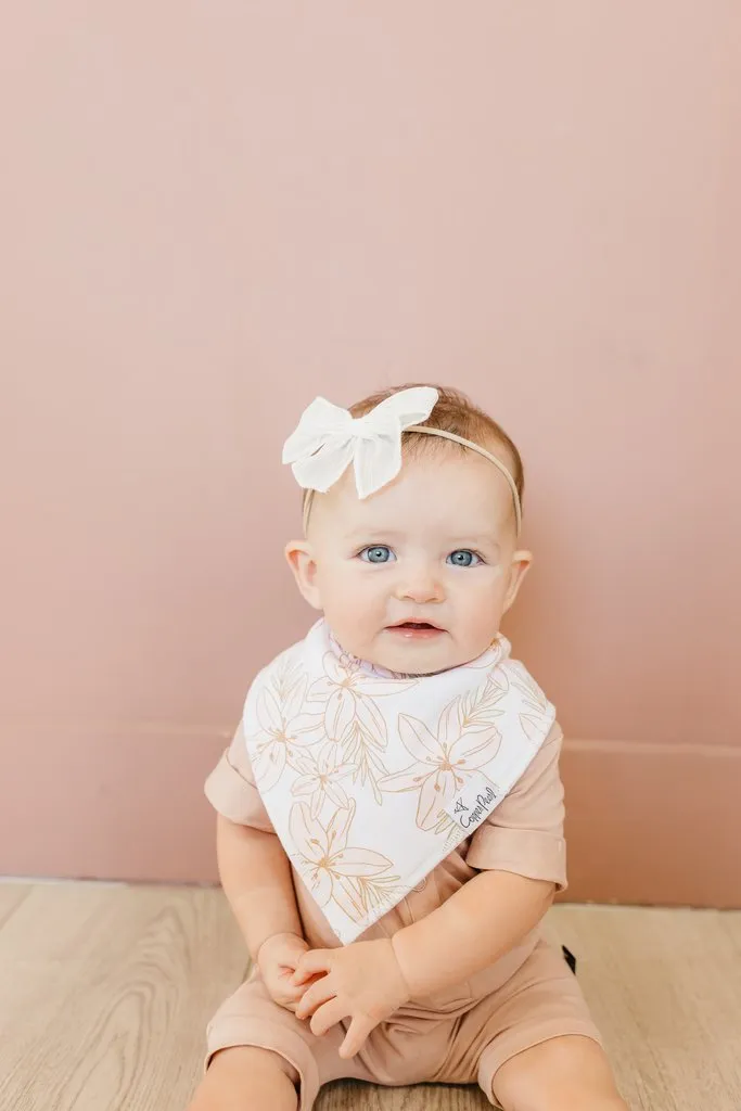 Copper Pearl - Bandana Bib (4 pack) - Coral