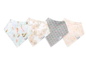 Copper Pearl - Bandana Bib (4 pack) - Coral