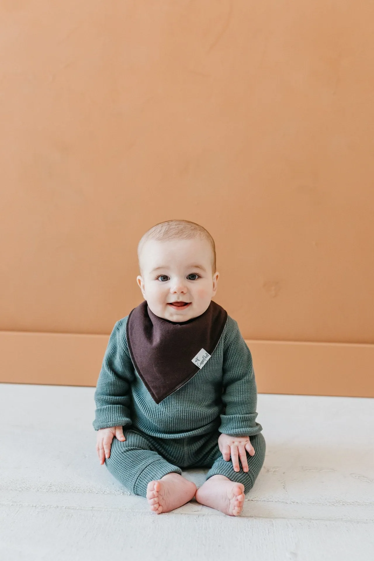 Copper Pearl Dune Bandana Bib Set