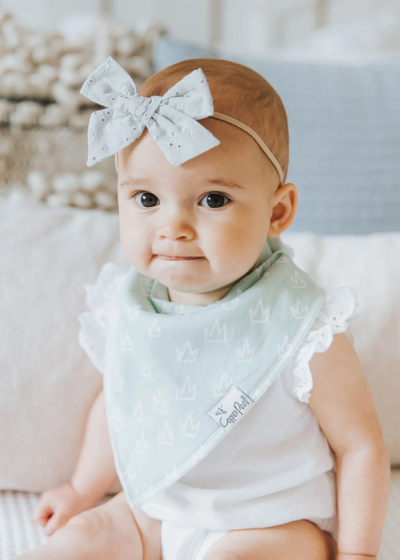 Copper Pearl Enchanted Bandana Bib Set