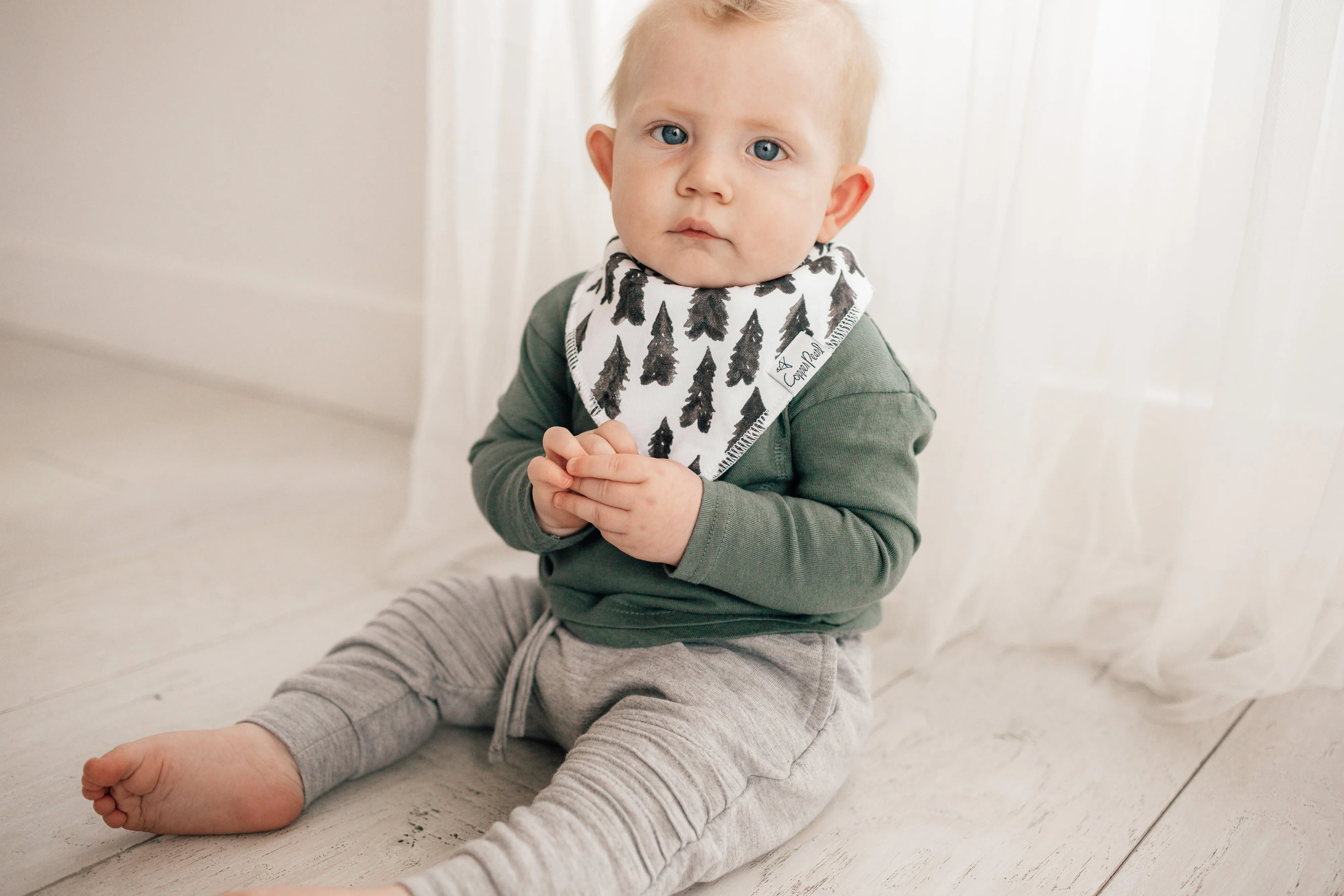Copper Pearl Nicholas Bandana Bib Set
